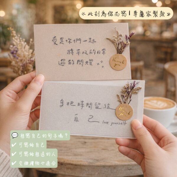 【手寫客製品】唯一一張 | 手寫明信片